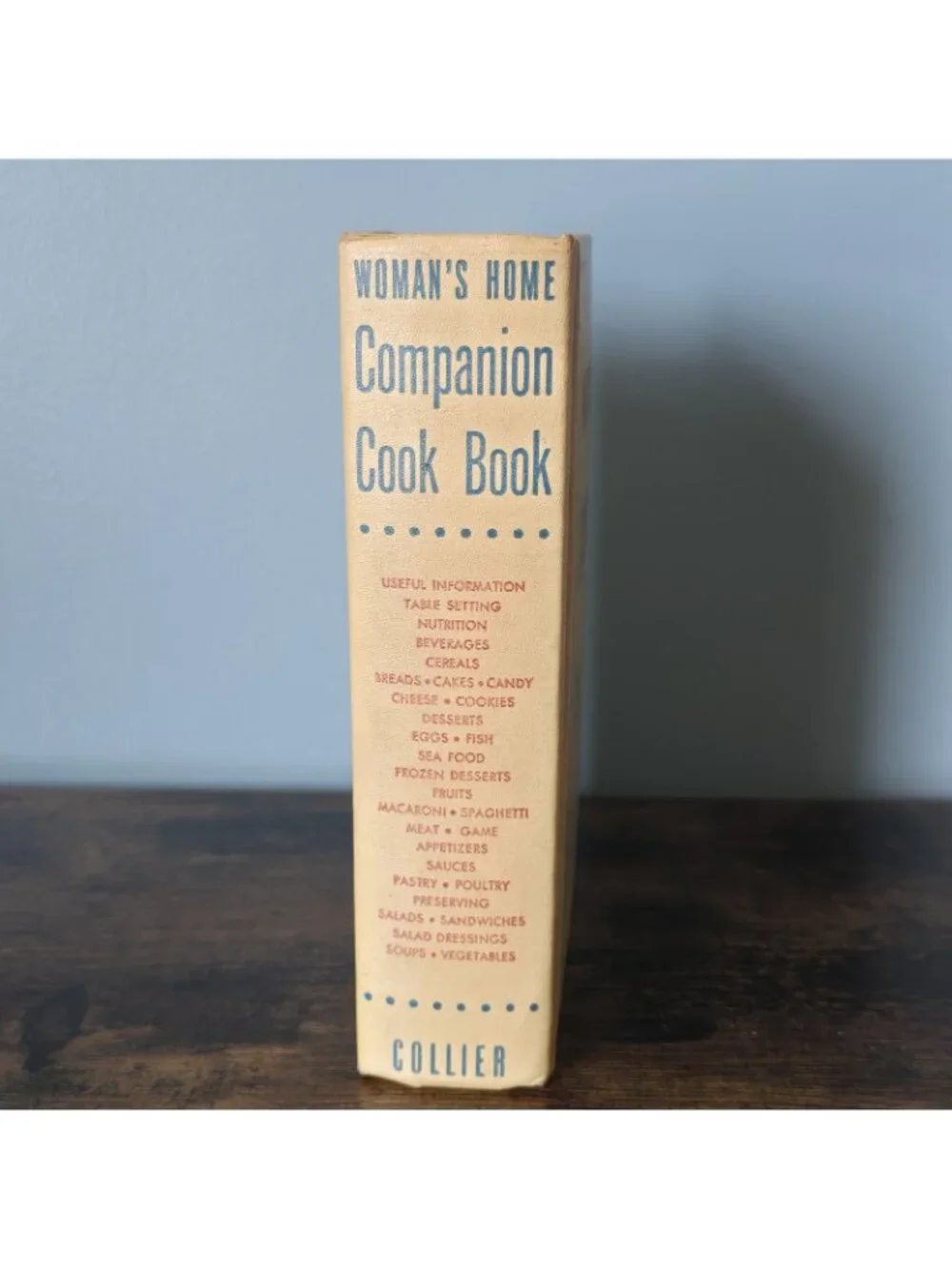 Womans Home Companion Cook Book Recipe Cookbook 1955 Collier Hardcover Vintage